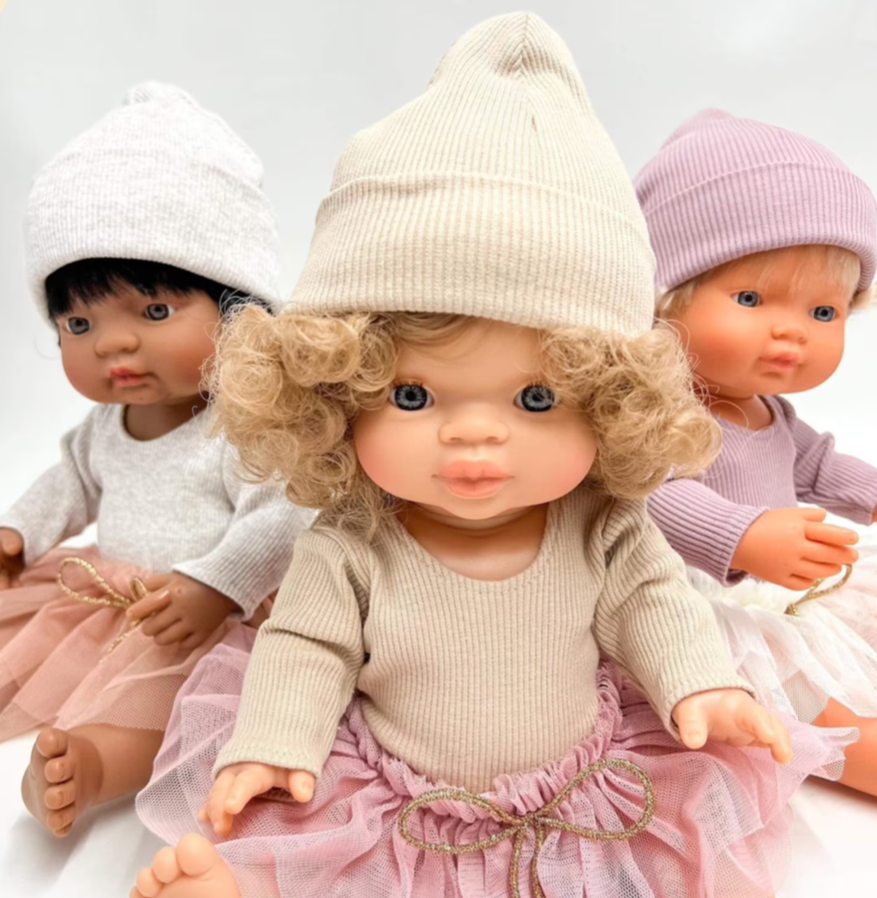 Beanie Mütze für Minikane Puppe 34 cm | verschiedene Farben