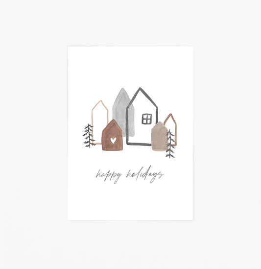 Postkarte A6 | happy holidays