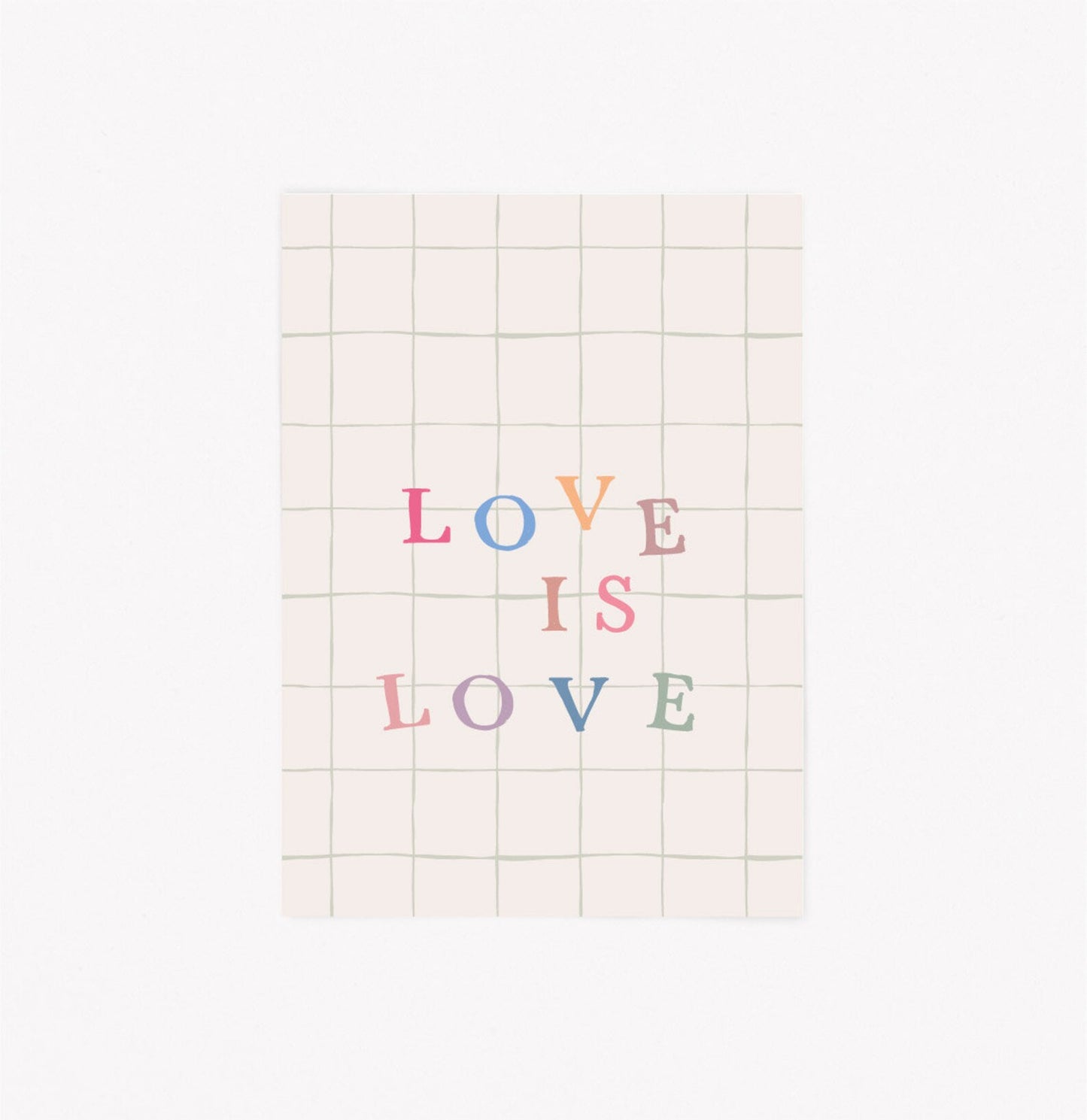 Postkarte A6 | Love is Love