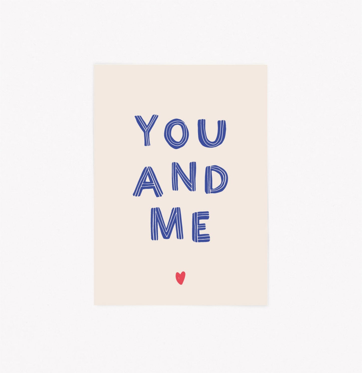 Postkarte A6 | You and me