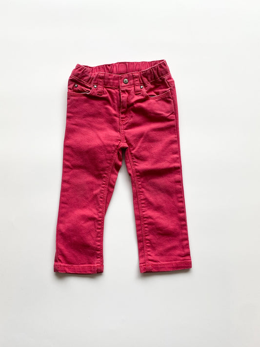 PRE-OWNED Jeans Rot Petit Bateau Gr. 18M