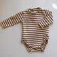 PRE-OWNED Langarmbody gestreift Tinycottons Gr. 6-12M