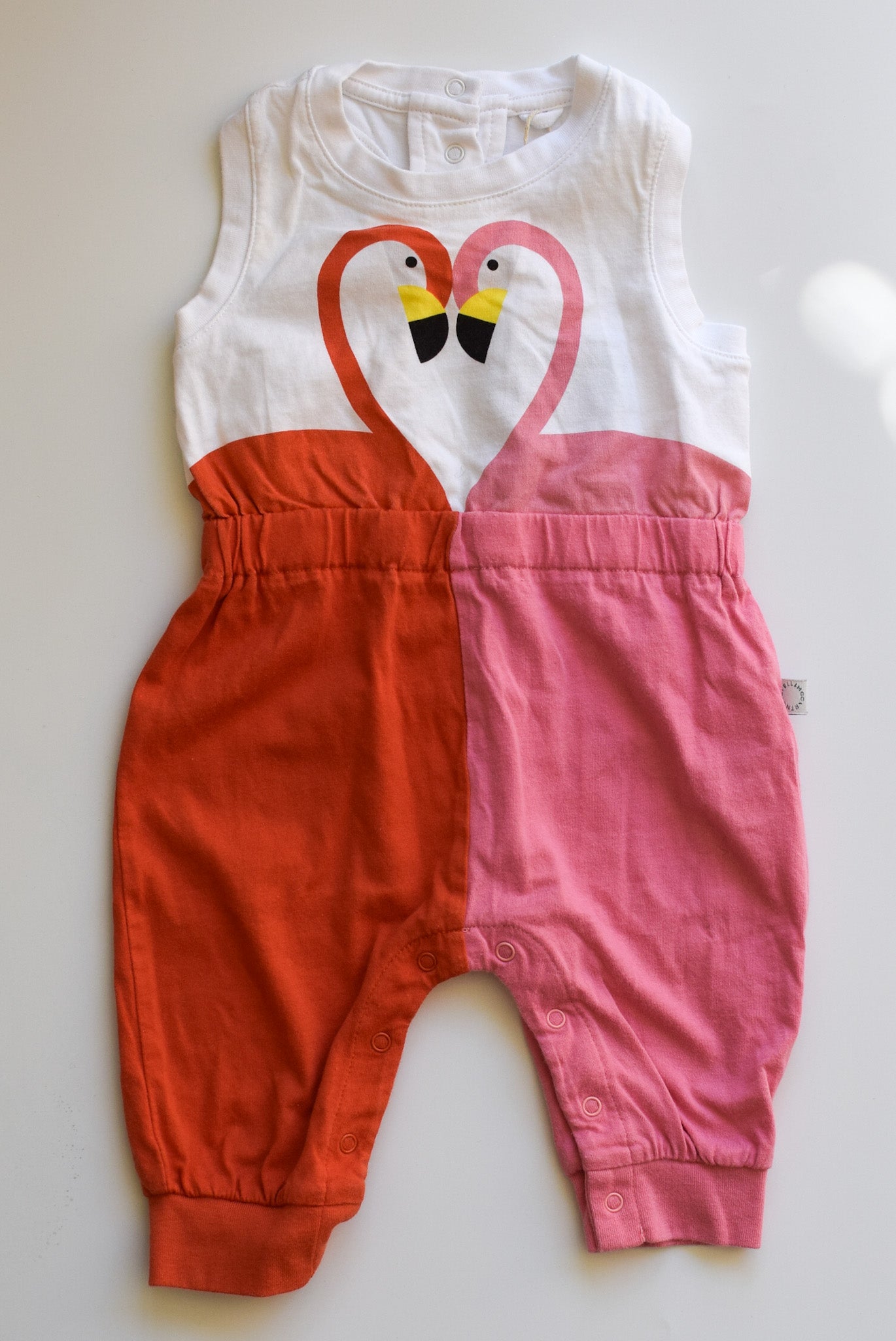 PRE-OWNED Sommer Overall rot pink Flamingo Stella McCartney Gr. 6M
