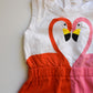 PRE-OWNED Sommer Overall rot pink Flamingo Stella McCartney Gr. 6M