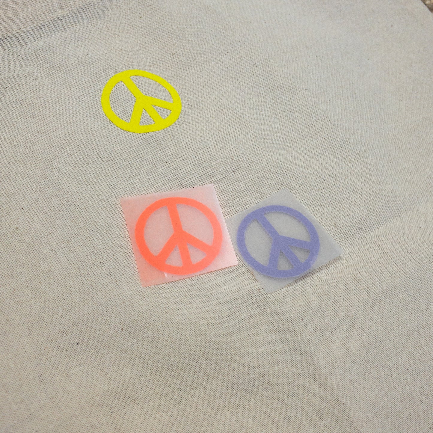 Bügelmotiv PEACE  | verschiedene Farben