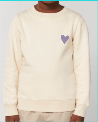 Organic Sweatshirt HEART | verschiedene Farben