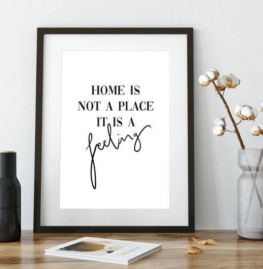 Poster A4 | Home is a feeling