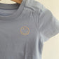 Organic Kids T-Shirt SMILE Hellblau / Beige