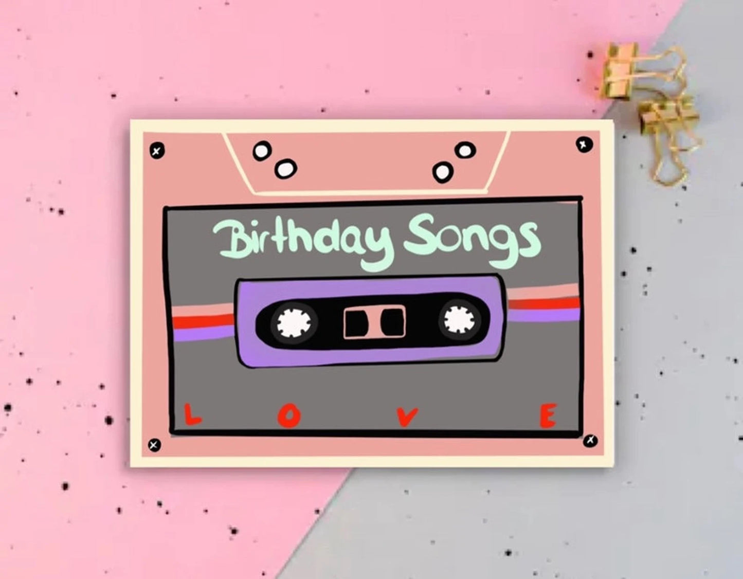 Postkarte A6 | Birthday Songs