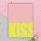 Postkarte A6 | kiss